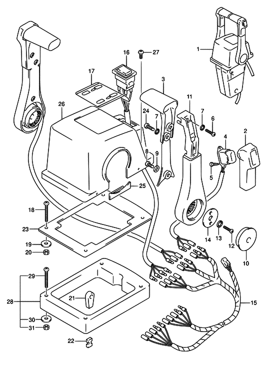 Suzuki DF 70 Opt:top mount dual ((1)(MODEL:05~09))
