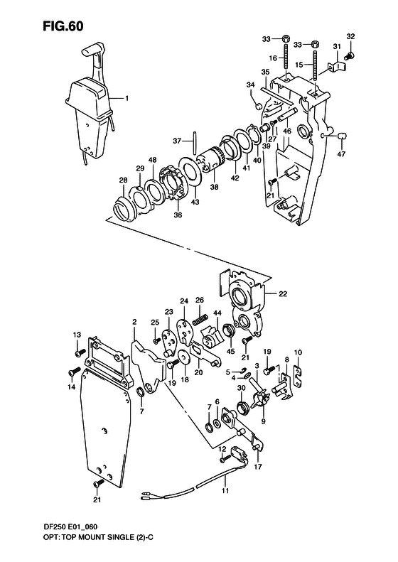 Suzuki DF 250 Opt: Top Mount Single (2)