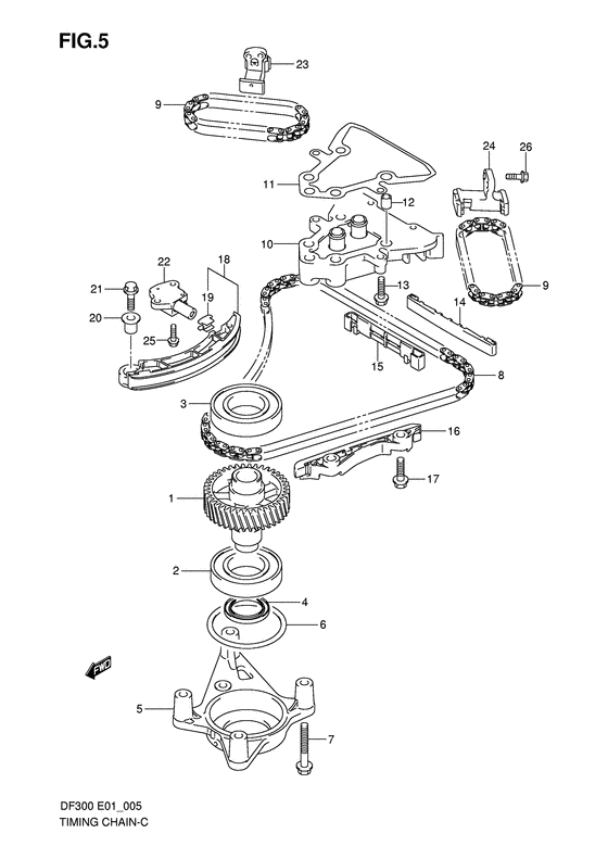 Suzuki DF 300 Timing Chain