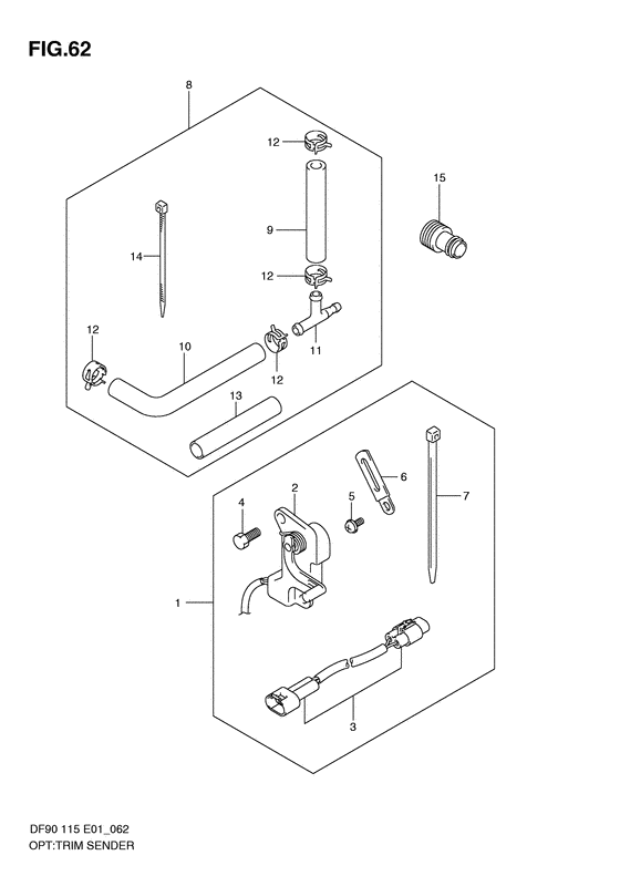 Suzuki DF 90 Trim Sender