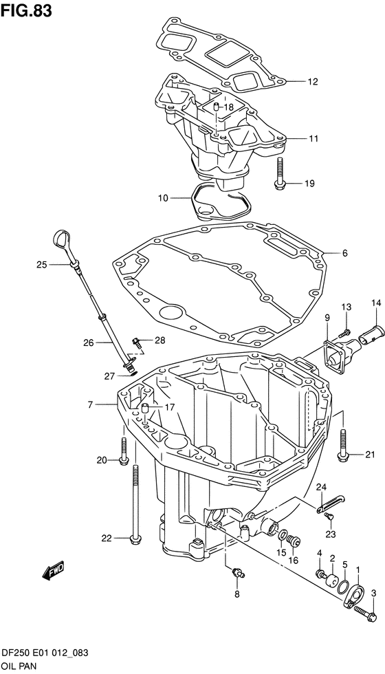 Suzuki DF 250 Oil Pan