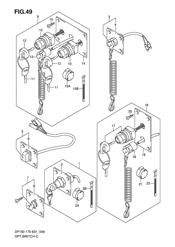 Suzuki DF 175 Opt: Switch