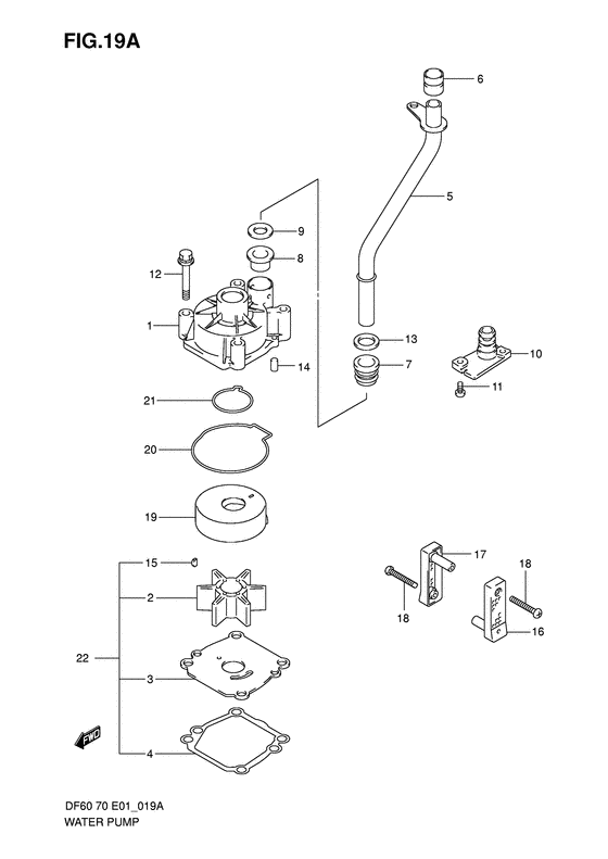 Suzuki DF 70 Water Pump (2008)