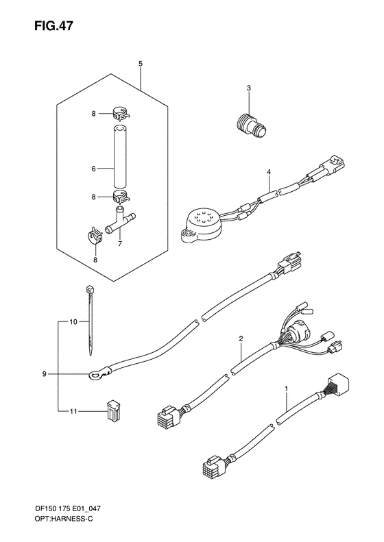 Suzuki DF 175 Opt: Harness