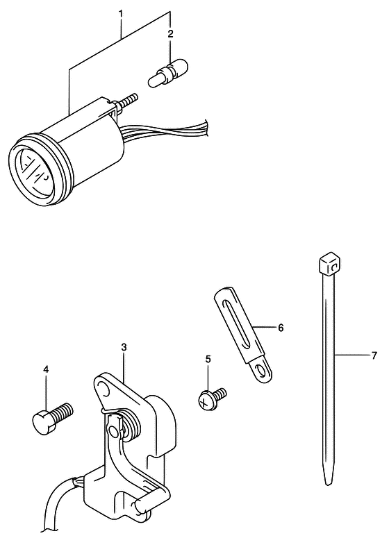 Suzuki DF 70 Trim sender