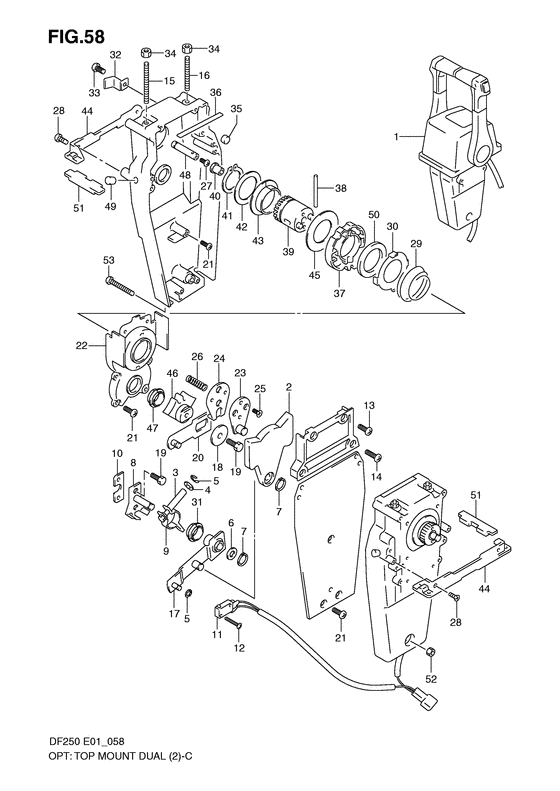 Suzuki DF 200 Opt: Top Mount Dual (2)