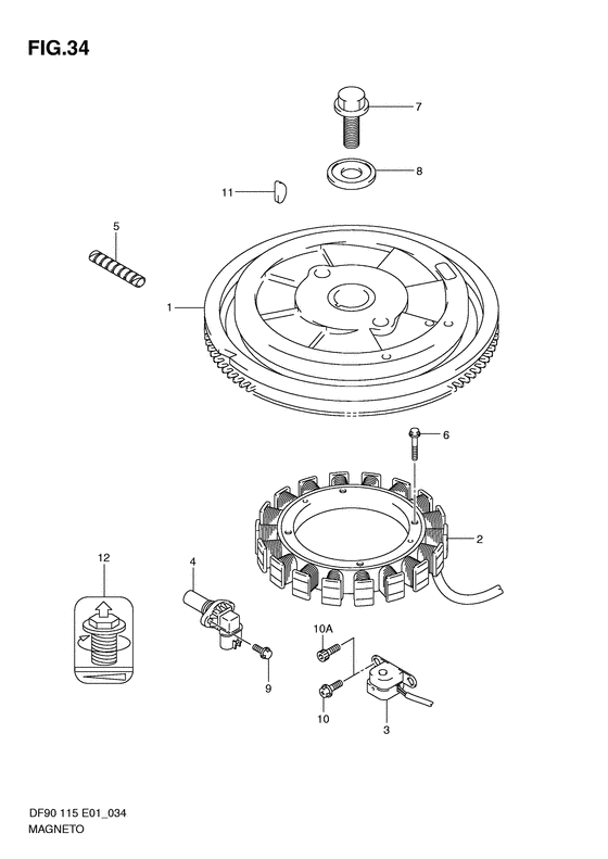 Suzuki DF 115 Magneto