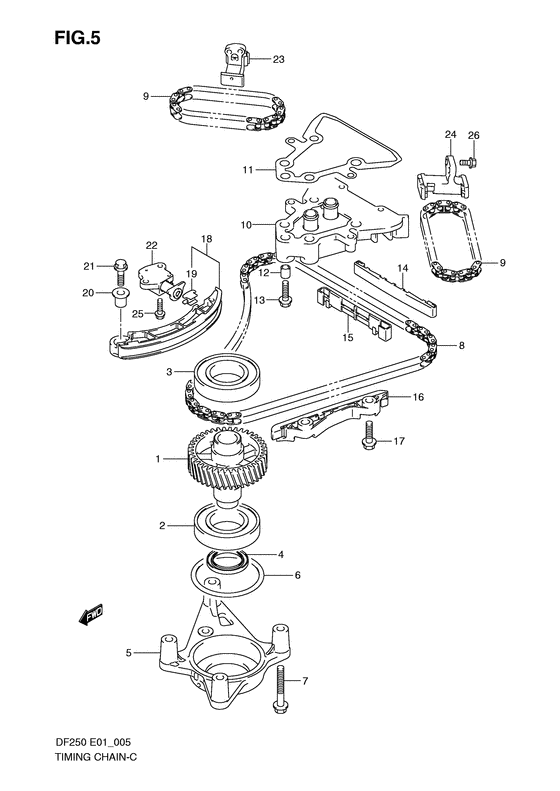 Suzuki DF 200 Timing Chain