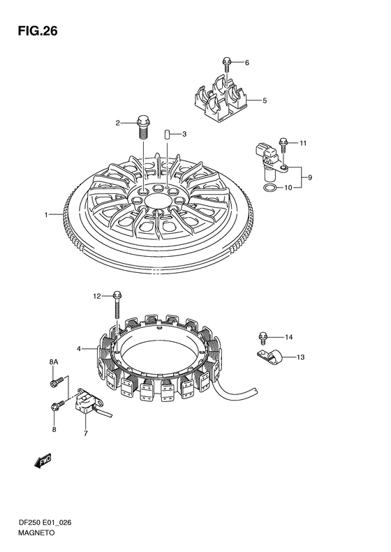 Suzuki DF 250 Magneto