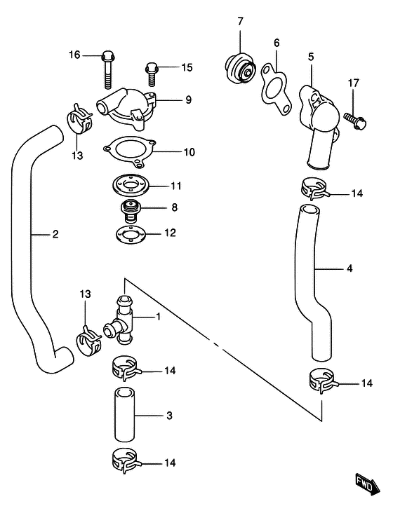 Suzuki DF 70 Thermostat
