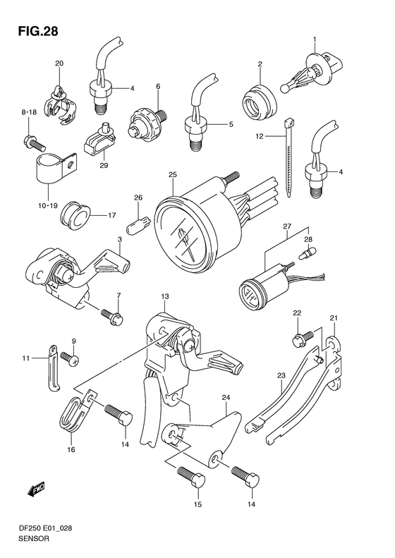 Suzuki DF 200 Sensor