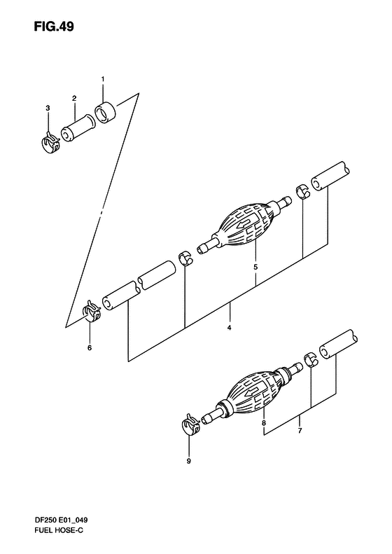 Suzuki DF 250 Fuel Hose