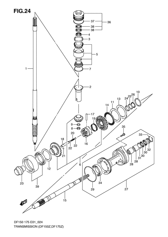 Suzuki DF 175 Transmission (C/R)