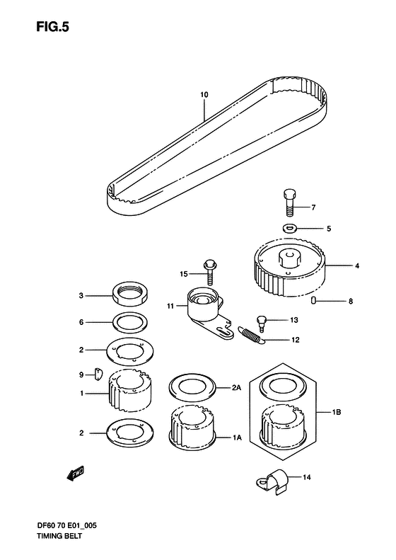 Suzuki DF 70 Timing belt