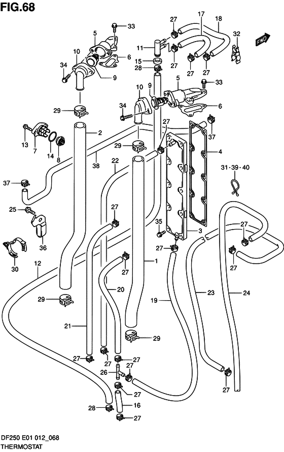 Suzuki DF 250 Thermostat