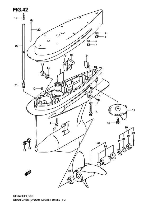 Suzuki DF 250 Gear Case