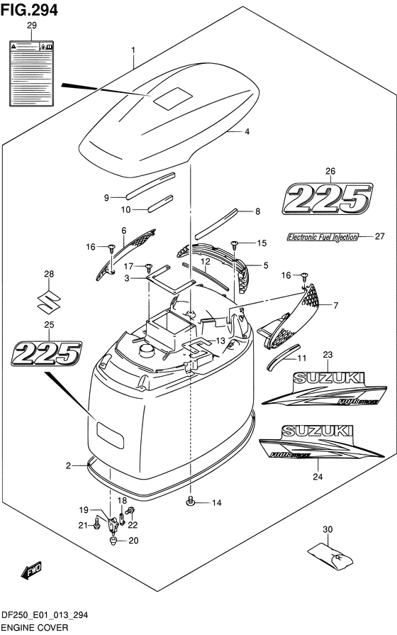 Suzuki DF 250 Engine Cover