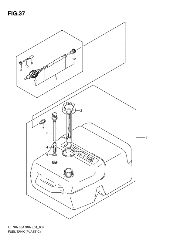 Suzuki DF 90 Fuel Hose