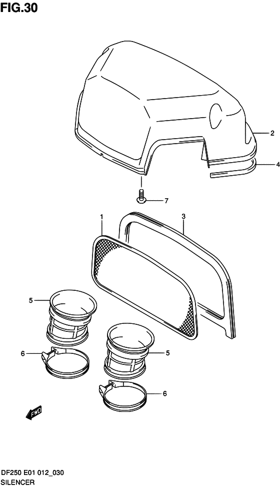 Suzuki DF 250 Intake Manifold