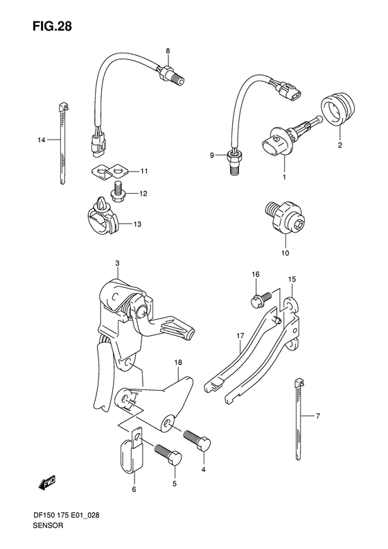 Suzuki DF 175 Sensor
