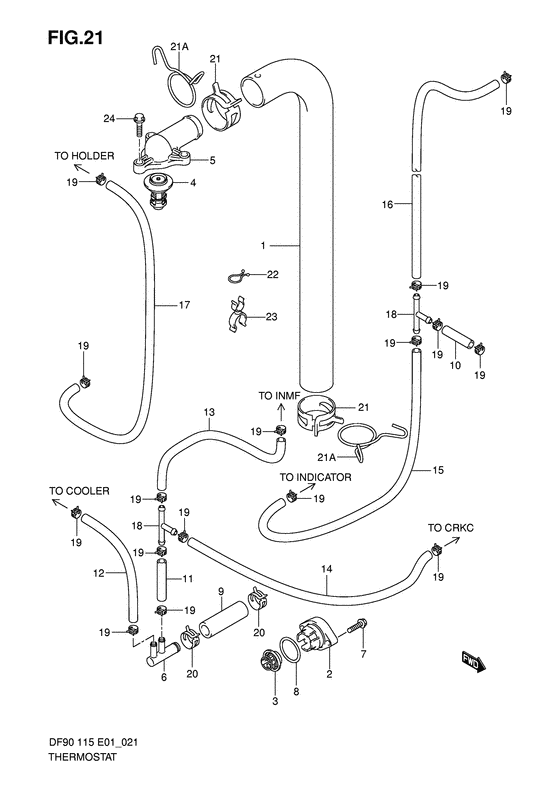 Suzuki DF 115 Thermostat