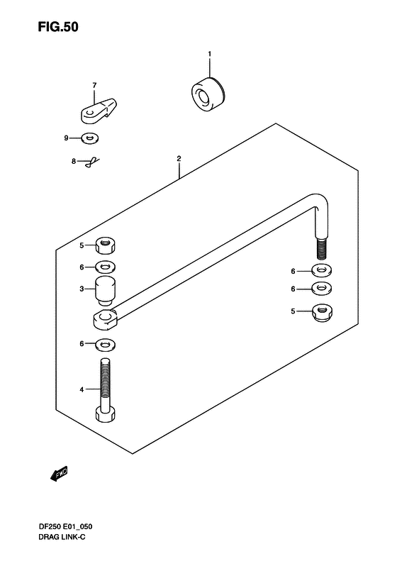 Suzuki DF 250 Drag Link