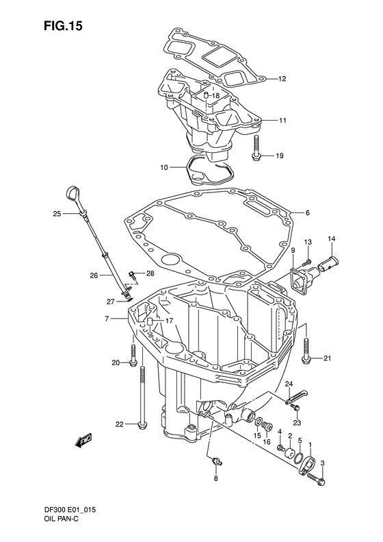 Suzuki DF 300 Oil Pan