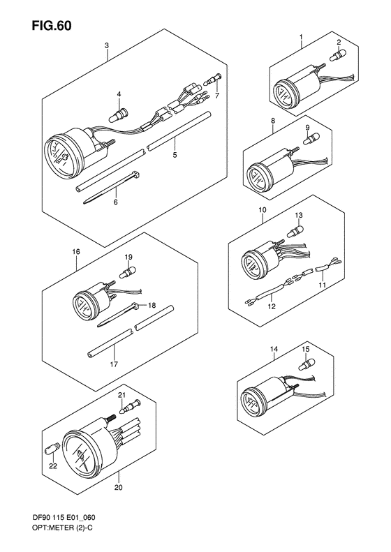 Suzuki DF 90 Opt: Meter