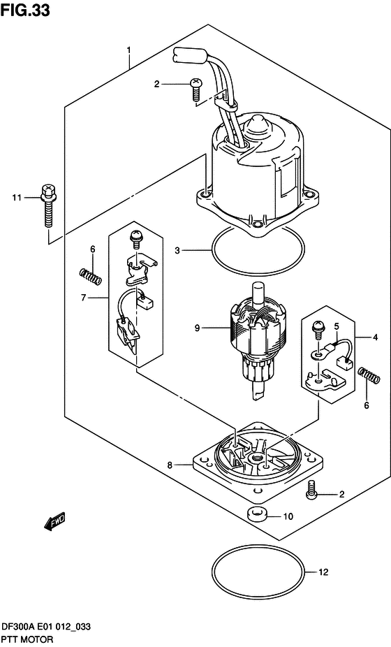 Suzuki DF 300 PTT Motor