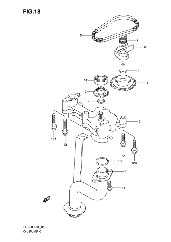Suzuki DF 200 Oil Pump